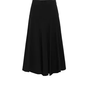 Женская длинная юбка большого размера лучшее качество Повседневная юбка с поясом с оборками и высокой талией доступна по оптовой цене