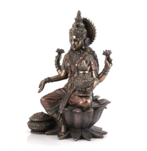 Statue de l'anime Laxmi en résine naturelle, Statue de déesse, indien, Figurine Idol, décoration, Fengshui, cadeau, art artisanal - Product Image 4
