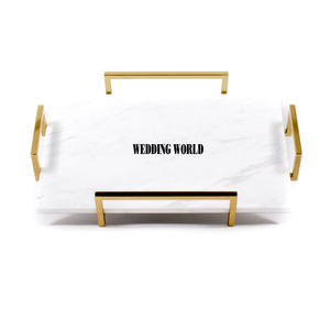 ถาดเสิร์ฟหินอ่อนทำมือสไตล์คลาสสิกถาดหินอ่อนแฟนซี - Product Image 6