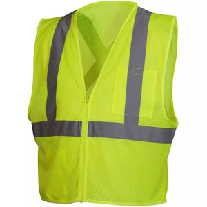 Gilet de sécurité réfléchissant en maille imperméable à l'eau de nouveau style en polyester durable unisexe avec logo personnalisé vente en gros en usine - Product Image 3