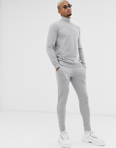 Wholesale Men's Smart Pullover Fleece Tracksuit Men's Turtle Neck Pullover Sweat Suit - Product Image 2