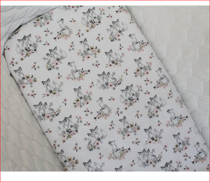 Soft and Breathable 100% Cotton Vintage Floral Pattern Muslin Baby Changing <b>Sheet</b> Bedsheet and Fitted Crib <b>Sheet</b> for Babies - Product Image 3