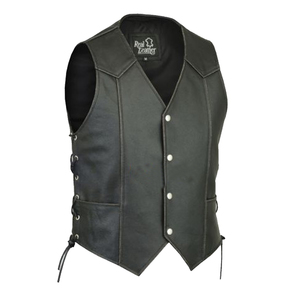 Los hombres de los ciclistas de moto de cuero Real Chaleco de motociclistas chaleco - Product Image 6
