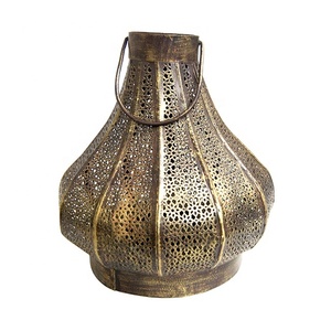 Lanterne de jardin en fer marocain, lanterne suspendue, coupe-vent, personnalisable, livraison gratuite - Product Image 1