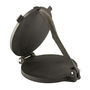 Presse à tortillas <span class=keywords><strong>en</strong></span> <span class=keywords><strong>fonte</strong></span> - 6,5 pouces, pré-assaisonnée, avec poignée, pataconera pour tortillas de farine - Product Image 3