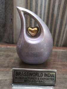 URNA DE CREMACIÓN EN GOTA LAGRIMA PAREADA DE ALUMINIO SUMINISTROS FUNERARIOS de Brassworld India - Product Image 4