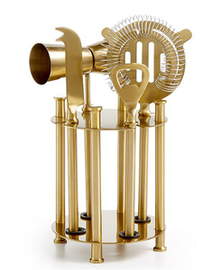 Jeux d'outils de barre à base de marbre, barres en or avec manche en bois et en métal, 17 pièces - Product Image 4