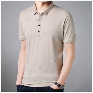 2025 unisexe 100% coton Golf pour polo haute qualité 180 GSM coupe ajustée avec col tricoté T-shirts pour hommes - Product Image 6