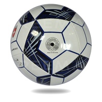 Ballon de football professionnel de loisirs 2.0, taille personnalisée, cousu à la machine, cuir PU, vessie en caoutchouc, faible absorption d'eau, haute rétention d'air