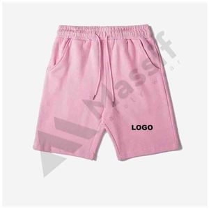 Custom Made Summer Mens Beach Shorts Swim <b>Trunks</b> 100% Cotton Solid Pattern for Gym Use - Product Image 3