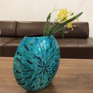 [ NEW ARRIVAL 2021 ] Luxury and elegant blue flower vase <b>pot</b> with wholesale price - Product Image 5