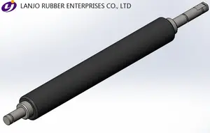 Precision Metal Shaft Silicone Rubber Laminating Roller