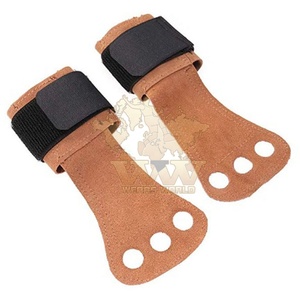 Best Selling Leather <b>Strap</b> Gymnastics Hand Grips with 3 Holes - Product Image 6