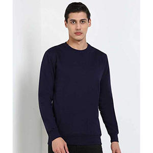 Fabricante de ropa, sudaderas de cuello redondo en blanco de otoño para hombre, sudaderas de manga larga de cuello redondo de gran tamaño para hombre de lana de algodón - Product Image 6
