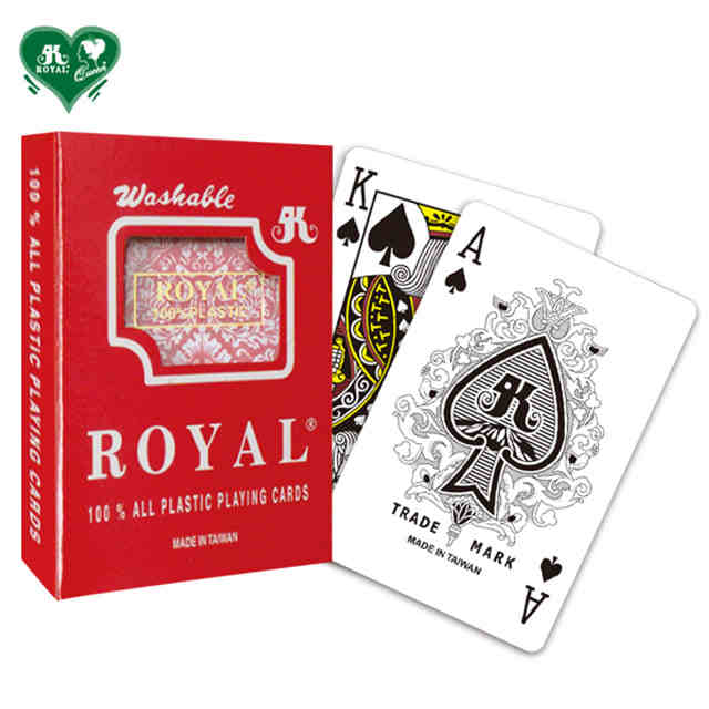 BEST Sale ROYAL Plastic Poker Playing Cards Standard Index Custom
