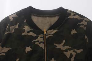 Blouson aviateur en satin camouflage 100% polyester pour femmes veste en toile d'hiver fabriquée par Rasheed Network Industry vente en gros sur mesure - Product Image 2