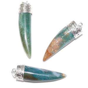 Healing Gemstone Chilly Pendant Semi-Precious <b>Stone</b> <b>Crafts</b> Product - Product Image 1