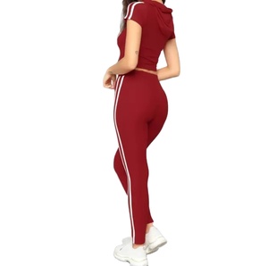 Chándal unisex hecho a medida de alta calidad de algodón y forro polar para mujer, venta al por mayor, gran diseño con logotipo - Product Image 3