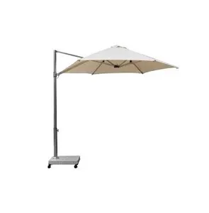 Outdoor eccentric parasol coffee restaurant beach swimming pool stable stainless steel Patio Umbrellas Outdoor Furniture