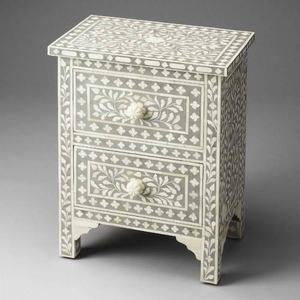 Incrustaciones de resina antigua, cama, mesa auxiliar, muebles con incrustaciones de hueso para decoración del hogar de United Trade World - Product Image 4