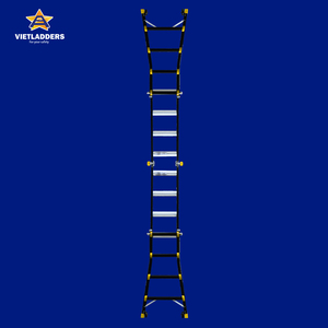 บันไดอลูมิเนียม VIETLADDERS NVLB-44 แบบพับได้ 6 ขั้น รับน้ำหนักได้ 250 ปอนด์ ใช้งานได้หลายตำแหน่ง เหมาะสำหรับใช้ในบ้านและโรงแรม - Product Image 5