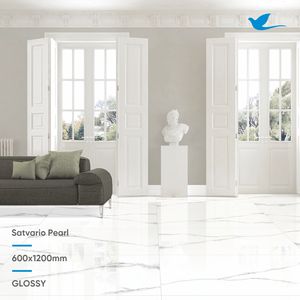 SKYTOUCH Satvario Pearl 2021 par conception du client Carreaux de sol en marbre américain Choix de qualité supérieure Meilleur prix Surface brillante Porcelaine - Product Image 2