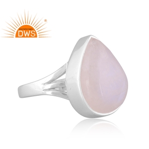 Anillo apilable de piedra lunar arcoíris de plata esterlina diseño hecho a mano fabricante de joyería - Product Image 3