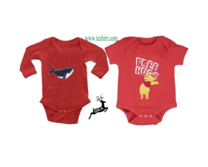 Venta al por mayor ali expreso en línea oem bebé niños de bambú de bebé mameluco de mameluco impresión personalizada de algodón orgánico indio rojo cortos - Product Image 1