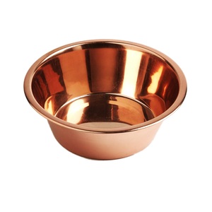 Prix de gros Élégant Design rustique Intemporel Luxe Haute qualité Écologique Fruits en métal martelé de cuivre jetables - Product Image 6