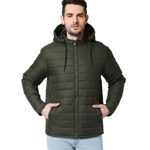 Chaqueta Acolchada Informal Entallada Unisex, Servicio OEM, Color Combinado Personalizado, Cierre de Cremallera, Técnica Lavada, Reversible con Capucha para Invierno - Product Image 1