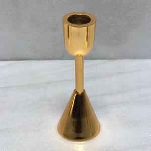 Bougeoir doré Vintage en lumière dorée, maison minimaliste, support de bougies, décoration de Table, cadeaux pour mariage - Product Image 5