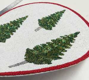 <b>Christmas</b> Tree round shape Table Placemats - Product Image 3
