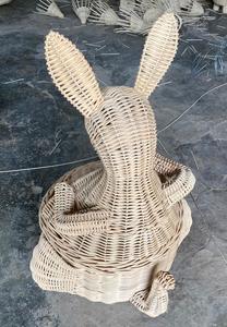 Cestas de almacenamiento modernas en forma de canguro de ratán Natural, nuevo Diseño Artesanal de animales para el hogar, Hospital, sala de estar al aire libre - Product Image 2