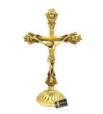 Statue de jésus Christ sur la croix en laiton, décoration pour la maison, 2020, cadeau en métal, dernier prix - Product Image 6