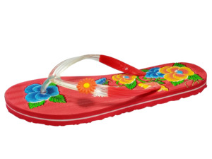 Pantoufles à fleurs imprimées en relief pour un usage régulier et adaptées à toutes les saisons, pantoufles à fleurs pour filles - Product Image 4