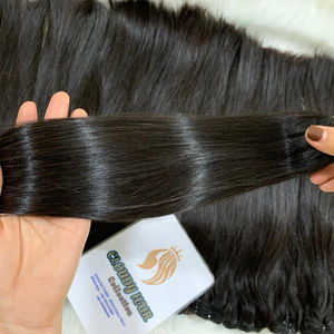 Cheveux vierges humains péruviens lisses, mèches de cheveux humains pures de meilleure qualité, vente en gros, cheveux non traités - Product Image 2