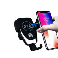Carregador veicular uutek q12 top1, suporte para celulares, carregamento rápido sem fio, 10w, com suporte, para iphone 2021