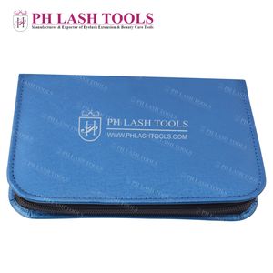Jeu de pincettes magnétiques à cils, Kit de couleur bleue de Style parfait, étui à fermeture éclair bleue de haute qualité pour 8 pinces pour extensions de cils - Product Image 5