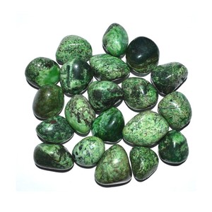 Pierres précieuses d'agate teintées en vert clair avec teinte rose - Product Image 1