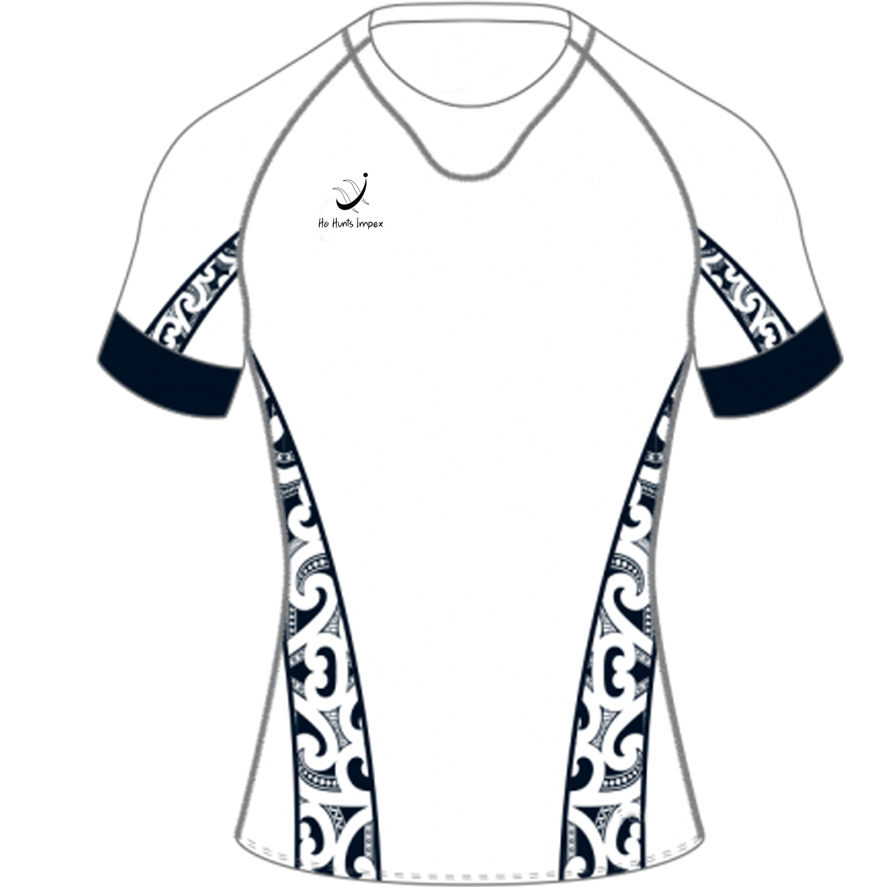 Форма для регби белого цвета