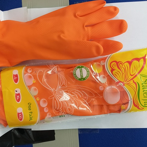 Gants de sécurité en caoutchouc naturel orange de haute qualité de haute qualité pour une utilisation polyvalente - Product Image 2