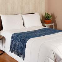 Grand tapis de sol indien en coton, pour descente de lit, style tapis décoratif, dessin abstrait