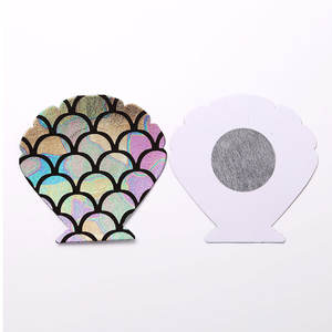Sexy 1 paio di copri capezzolo di <span class=keywords><strong>colore</strong></span> misto lucidi forma a scaglie di pesce adesivi autoadesivi monouso petali di petto capezzolo pasticcini - Product Image 5