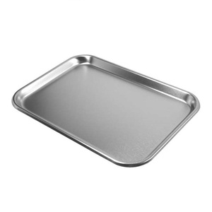 Standard Quality <b>Tray</b> Metal Material Stainless Steel Serving <b>Tray</b> For Serving Use Food Serving <b>Tray</b> From India - Product Image 2