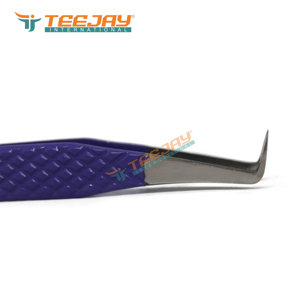 แหนบดึงขนคิ้ว TEEJAY ELT-325 สแตนเลสสตีล รุ่น L Boot ปลายเรียบ สีม่วงเข้ม ปรับแต่งโลโก้ได้ ความยาว 12.5 ซม. - Product Image 4