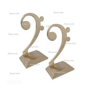 Sujetalibros de aluminio de color dorado de diseñador, forma y tamaño personalizados, sujetalibros, soporte de libro para accesorios de decoración del hogar - Product Image 4