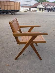 เก้าอี้รับประทานอาหารทำจากไม้สักเนื้อแข็งแบบทันสมัยสำหรับใช้ในสวนโรงเรียนภายในห้องนั่งเล่นโรงแรมวิลล่าโรงพยาบาล - Product Image 3