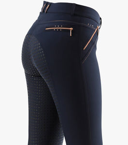 Vêtements d'équitation personnalisés, culottes d'équitation en silicone avec fermeture éclair sur le devant, Equitacion Laiders, jodhpurs d'équitation - Product Image 2