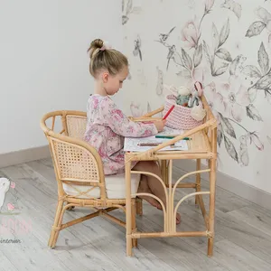 Chaise papan en rotin écologique pour enfants, avec cadre, chaise, en rotin, écologique, des fournitures vietnamiennes,