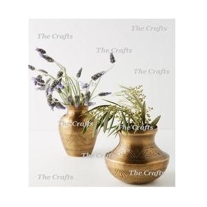 Jarrón de flores de latón color oro al por mayor, de la mejor calidad, para decoración de mesas en el hogar y hoteles, a precios asequibles. - Product Image 3